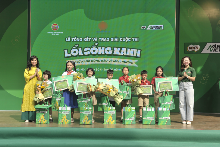 Học sinh lan tỏa lối sống xanh từ trường học- Ảnh 1.