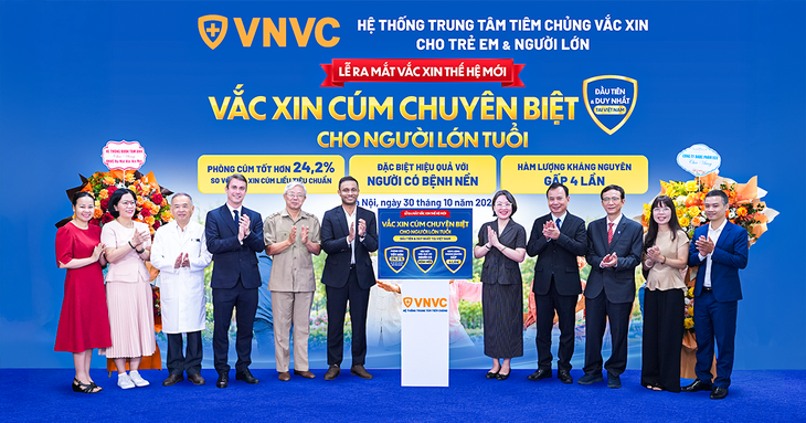 VNVC ra mắt vắc xin cúm chuyên biệt, tăng cường bảo vệ người cao tuổi- Ảnh 1.