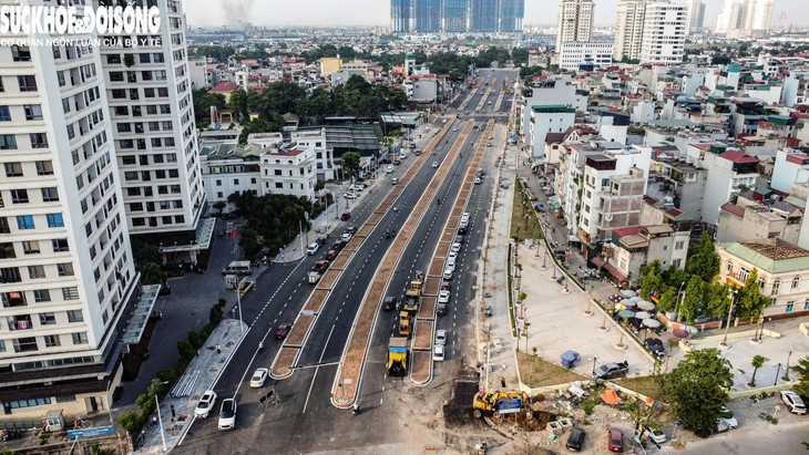 Đường nối 'khu đô thị nhà giàu' ở Hà Nội rộng 50m vừa thông xe- Ảnh 2.
