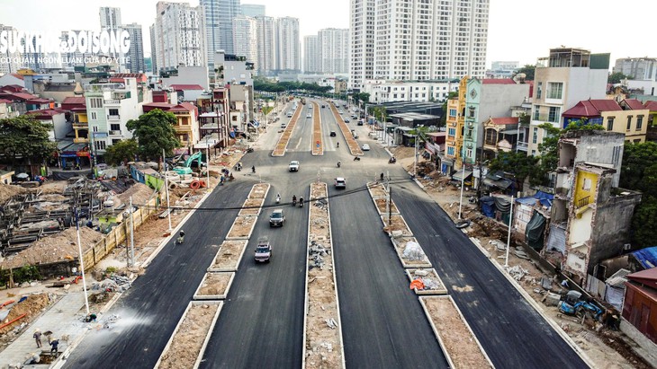 Đường nối 'khu đô thị nhà giàu' ở Hà Nội rộng 50m vừa thông xe- Ảnh 4.