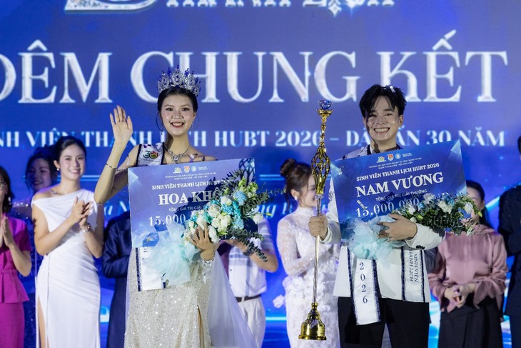 Sinh viên HUBT tỏa sáng trong đêm chung kết Sinh viên thanh lịch 2026- Ảnh 4.