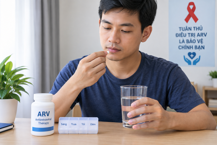 Tuân thủ điều trị ARV giúp giảm nguy cơ nhiễm trùng cơ hội - Ảnh 1.