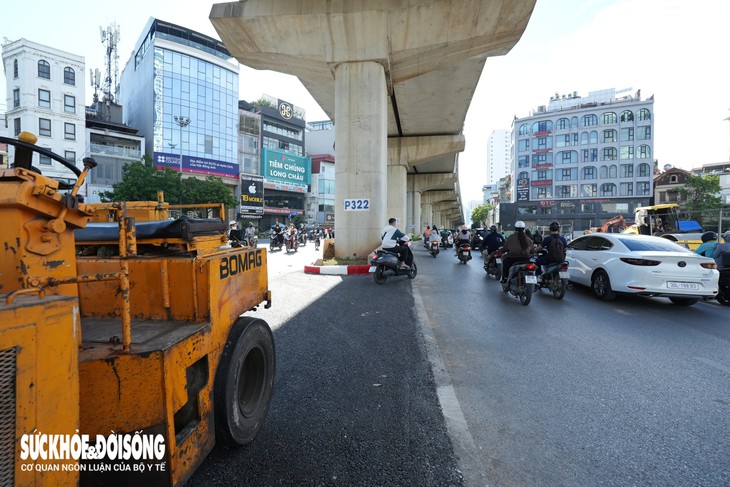 Đoạn đường Cầu Giấy bỏ giải phân cách, sắp thông xe Vành đai 2,5- Ảnh 7.