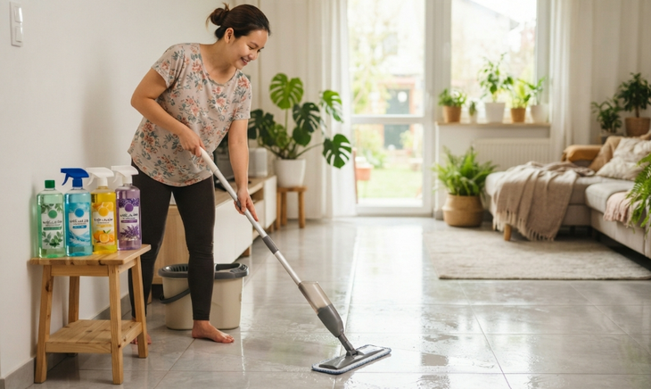 Nước lau nhà có mùi thơm có thể tạo hạt siêu mịn xâm nhập sâu vào phổi - Ảnh 1.