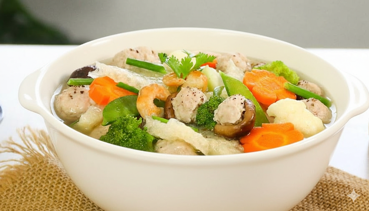 Bí quyết nấu canh bóng bì thập cẩm truyền thống chuẩn vị Bắc - Ảnh 1.