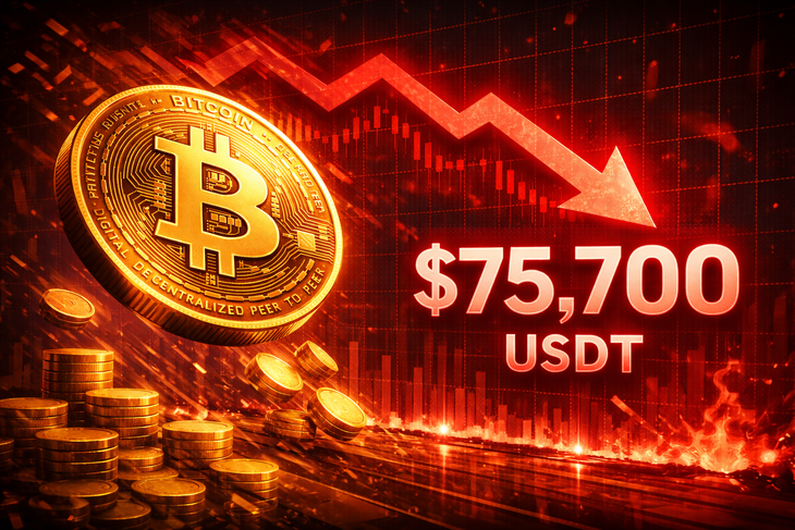 Bitcoin lao dốc về 75.700 USDT- Ảnh 1.