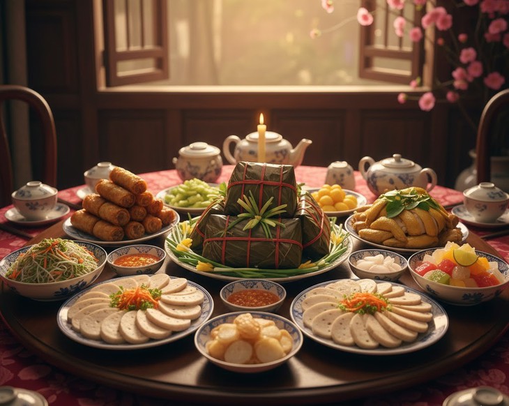 Mâm cỗ Tết chứa bao nhiêu calo?- Ảnh 1.