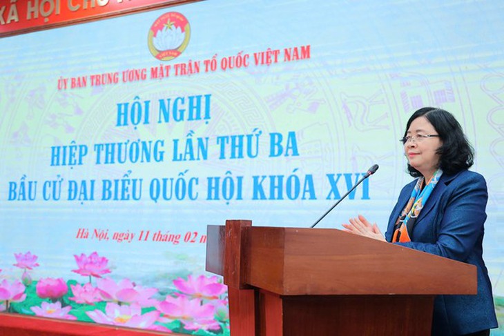Hiệp thương lần 3: Thống nhất 217 người ứng cử ĐBQH khóa XVI- Ảnh 2. Hiệp thương lần 3: Thống nhất 217 người ứng cử ĐBQH khóa XVI- Ảnh 2.
