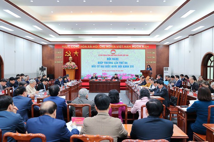 Hiệp thương lần 3: Thống nhất 217 người ứng cử ĐBQH khóa XVI- Ảnh 1. Hiệp thương lần 3: Thống nhất 217 người ứng cử ĐBQH khóa XVI- Ảnh 1.