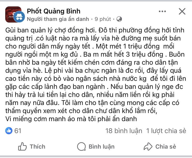 Xôn xao thông tin muốn ngồi vỉa hè gần chợ buôn bán phải nộp 1 triệu đồng- Ảnh 1. Xôn xao thông tin muốn ngồi vỉa hè gần chợ buôn bán phải nộp 1 triệu đồng- Ảnh 1.