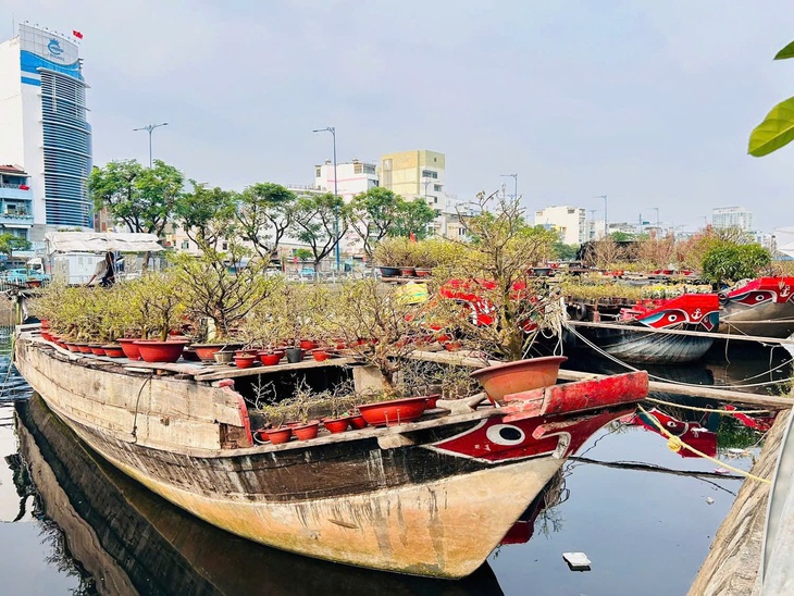 Tấp nập chợ hoa xuân ‘Trên bến dưới thuyền’ tái hiện không gian Tết Nam Bộ- Ảnh 2.
