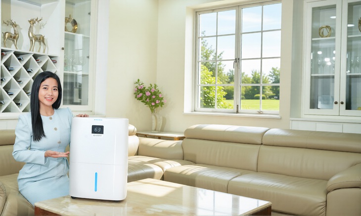 Diễn viên Đàm Hằng tin chọn máy hút ẩm kiêm lọc không khí Kosmen- Ảnh 1.