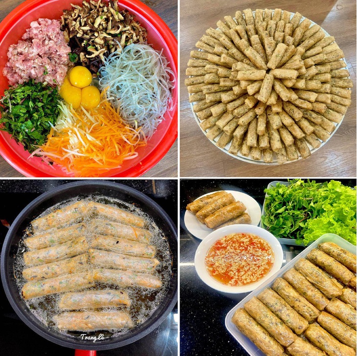 Tuyệt chiêu cuốn và rán nem giòn rụm không bị bục vỡ- Ảnh 1.