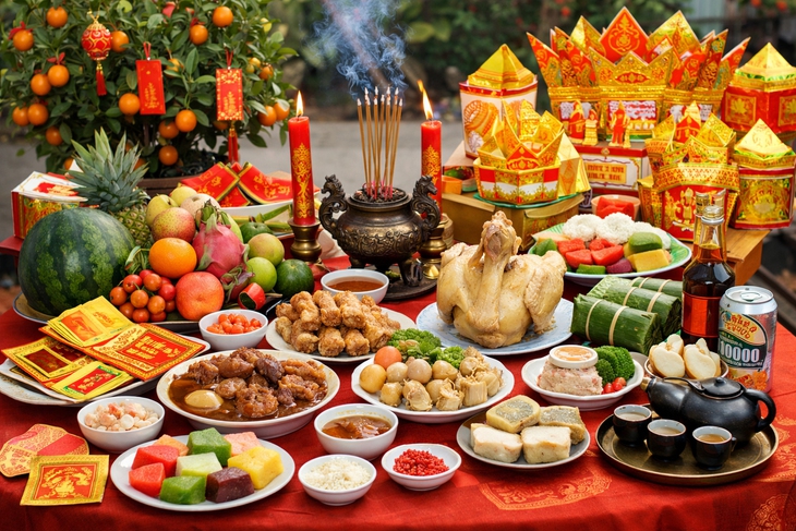 Mâm cúng hóa vàng Tết Bính Ngọ 2026 gồm những gì?- Ảnh 1.