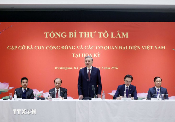 Tổng Bí thư Tô Lâm gặp gỡ bà con cộng đồng người Việt Nam tại Hoa Kỳ- Ảnh 2. Tổng Bí thư Tô Lâm gặp gỡ bà con cộng đồng người Việt Nam tại Hoa Kỳ- Ảnh 2.