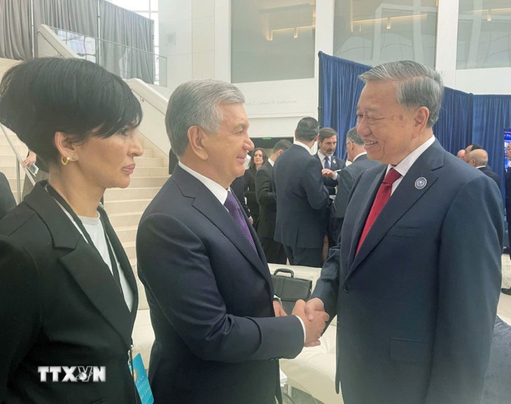 Tổng Bí thư Tô Lâm kết thúc chuyến tham dự Cuộc họp Khai mạc Hội đồng Hòa bình về Gaza tại Hoa Kỳ- Ảnh 2. Tổng Bí thư Tô Lâm kết thúc chuyến tham dự Cuộc họp Khai mạc Hội đồng Hòa bình về Gaza tại Hoa Kỳ- Ảnh 2.