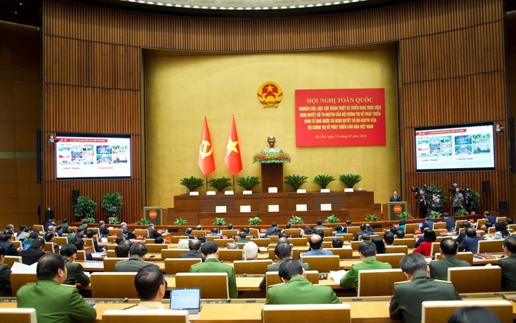 Hội nghị toàn quốc nghiên cứu, học tập, quán triệt và triển khai thực hiện 2 Nghị quyết quan trọng của Bộ Chính trị