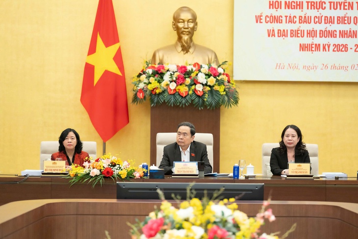 Khai mạc hội nghị trực tuyến toàn quốc về công tác bầu cử ĐBQH khóa XVI và đại biểu HĐND các cấp- Ảnh 2. Khai mạc hội nghị trực tuyến toàn quốc về công tác bầu cử ĐBQH khóa XVI và đại biểu HĐND các cấp- Ảnh 2.