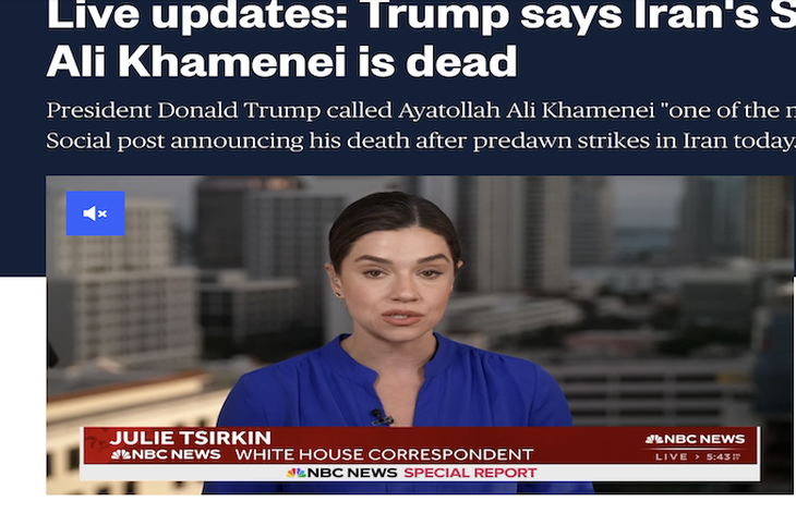 Tổng thống Trump tuyên bố Lãnh tụ Tối cao Iran Ayatollah Ali Khamenei ‘đã chết’- Ảnh 2. Tổng thống Trump tuyên bố Lãnh tụ Tối cao Iran Ayatollah Ali Khamenei ‘đã chết’- Ảnh 2.