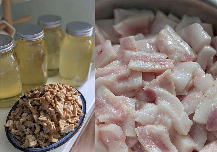 Rán và bảo quản mỡ lợn đúng cách để dùng lâu ngày dịp Tết- Ảnh 1.