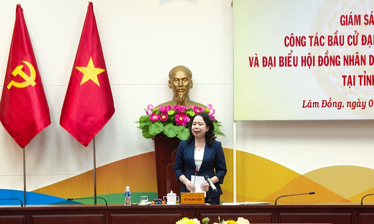 Phó Chủ tịch nước Võ Thị Ánh Xuân đánh giá cao công tác chuẩn bị bầu cử tại Lâm Đồng- Ảnh 2. Phó Chủ tịch nước Võ Thị Ánh Xuân đánh giá cao công tác chuẩn bị bầu cử tại Lâm Đồng- Ảnh 2.