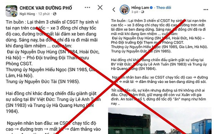 Bác tin lan truyền về CSGT tử vong khi truy đuổi vi phạm giao thông- Ảnh 1.