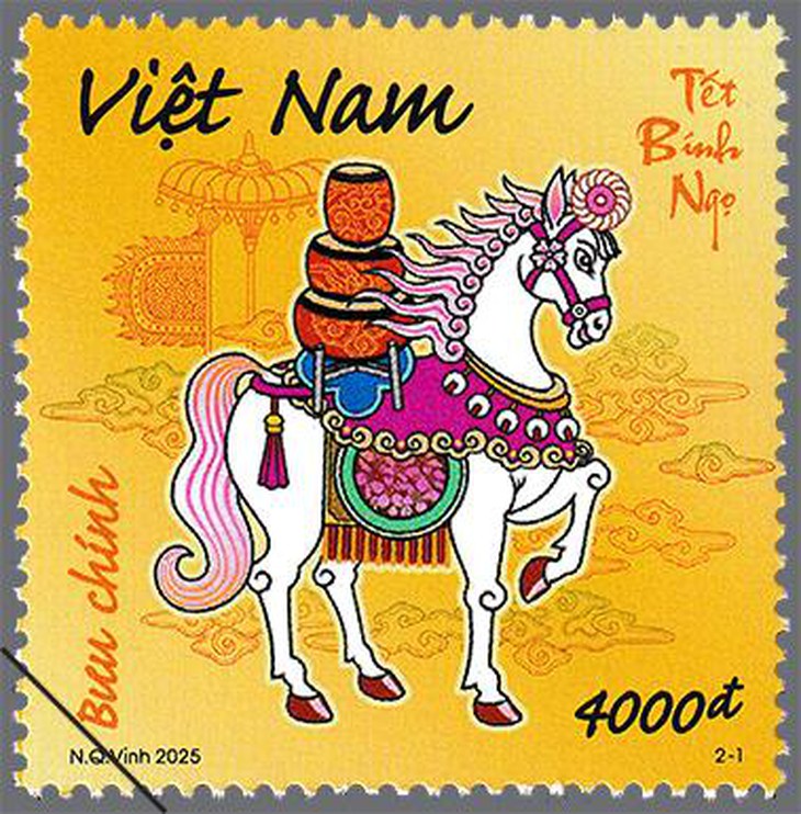 Phát hành tem 'Tết Bính Ngọ' và xu 'Nhật Mã Phi Vân' chào Xuân 2026- Ảnh 1.