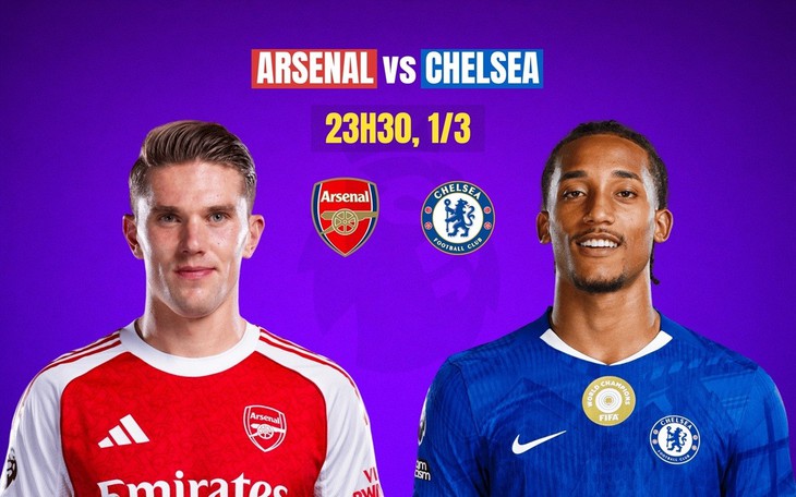 Kênh và link xem trực tiếp Arsenal đấu Chelsea ngày 1/3