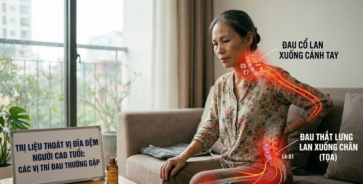 Giảm đau do thoát vị đĩa đệm ở người cao tuổi dùng thuốc như thế nào?- Ảnh 1. Giảm đau do thoát vị đĩa đệm ở người cao tuổi dùng thuốc như thế nào?- Ảnh 1.