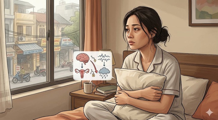Mất ngủ trước kỳ kinh nguyệt có phải là dấu hiệu rối loạn hormone?- Ảnh 2. Mất ngủ trước kỳ kinh nguyệt có phải là dấu hiệu rối loạn hormone?- Ảnh 2.