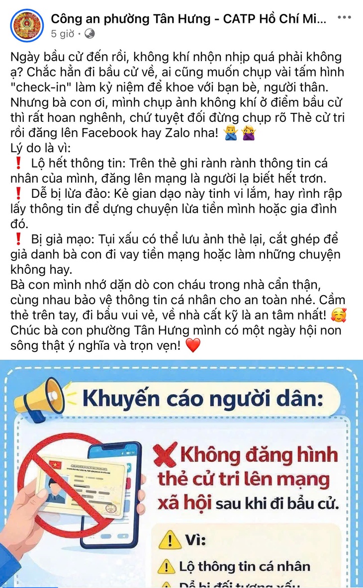 Vì sao không nên đăng thẻ cử tri lên mạng xã hội?- Ảnh 1.