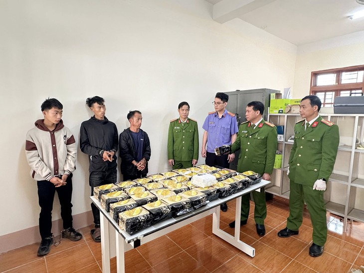 Triệt phá đường dây vận chuyển hơn 34kg ma túy, thu giữ súng cùng 11 viên đạn- Ảnh 1.