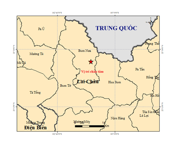 Xảy ra động đất 2.5 độ ở Lai Châu - Ảnh 1.