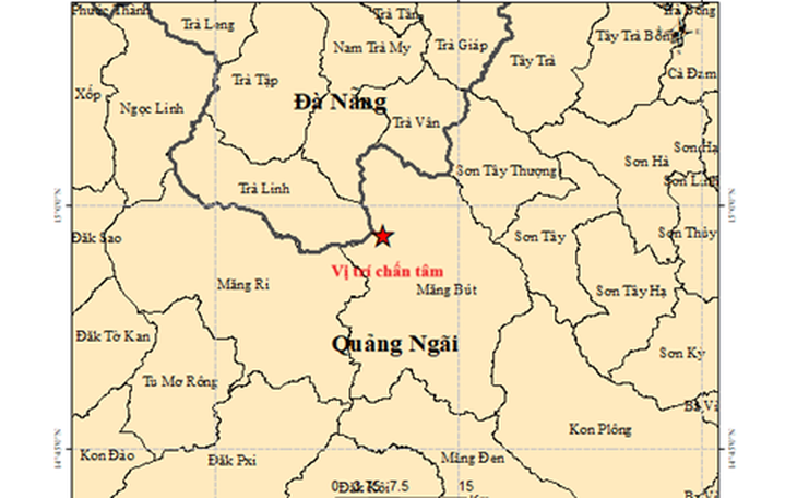 Quảng Ngãi hứng động đất liên tiếp