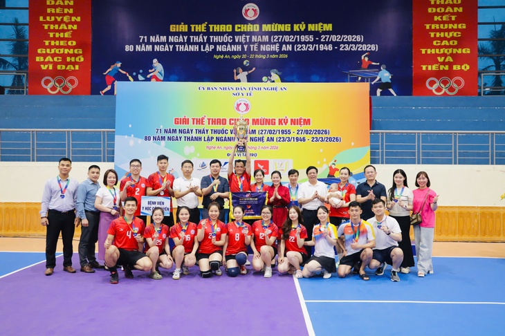 Giải thể thao ngành Y tế Nghệ An, lan tỏa tinh thần đoàn kết- Ảnh 1.