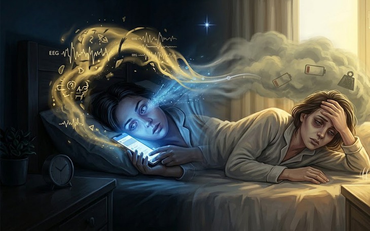 Ánh sáng xanh của điện thoại không chỉ gây mất ngủ mà còn ảnh hưởng đến sức khỏe như thế nào?