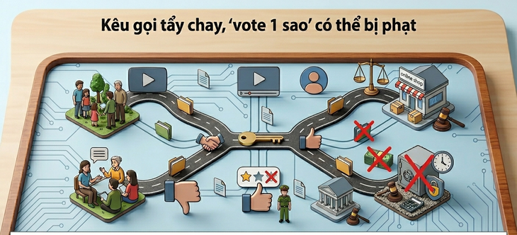 Kêu gọi tẩy chay, 'vote 1 sao' có thể bị phạt đến 30 triệu đồng- Ảnh 1.