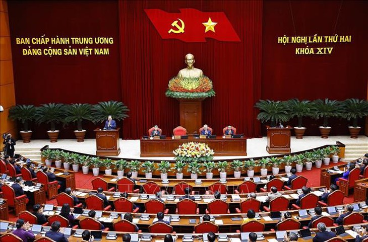 Thông cáo về ngày làm việc thứ ba và bế mạc Hội nghị Trung ương 2 khoá XIV- Ảnh 1.