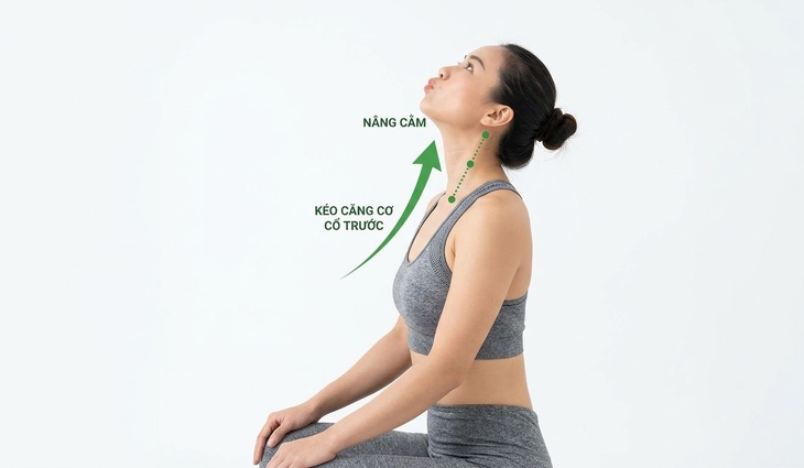 4 bài tập đơn giản khắc phục tình trạng chảy xệ và nếp nhăn vùng cổ- Ảnh 1.