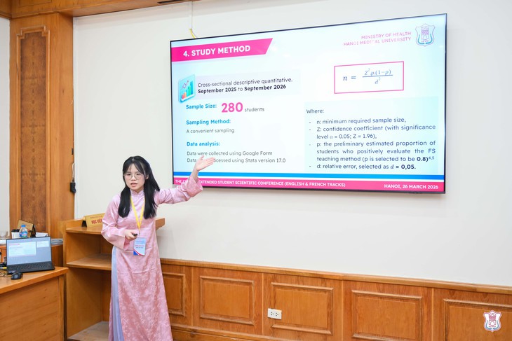 Dấu ấn quốc tế tại Hội nghị Khoa học sinh viên Trường Đại học Y Hà Nội- Ảnh 2. Dấu ấn quốc tế tại Hội nghị Khoa học sinh viên Trường Đại học Y Hà Nội- Ảnh 2.