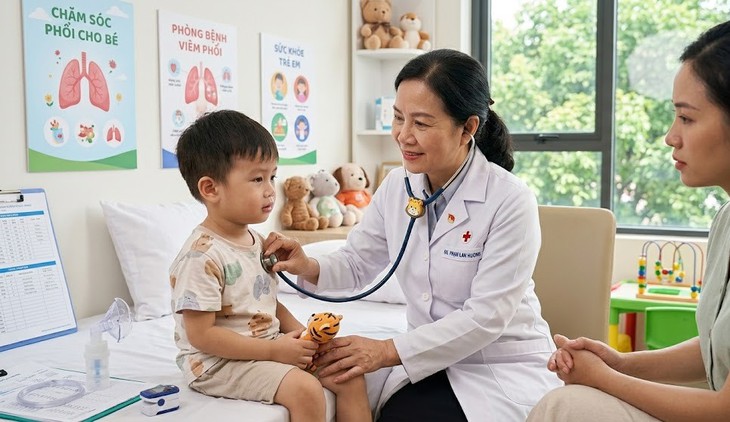 Viêm phổi ở trẻ em: Phát hiện sớm và dùng thuốc đúng cách- Ảnh 1.