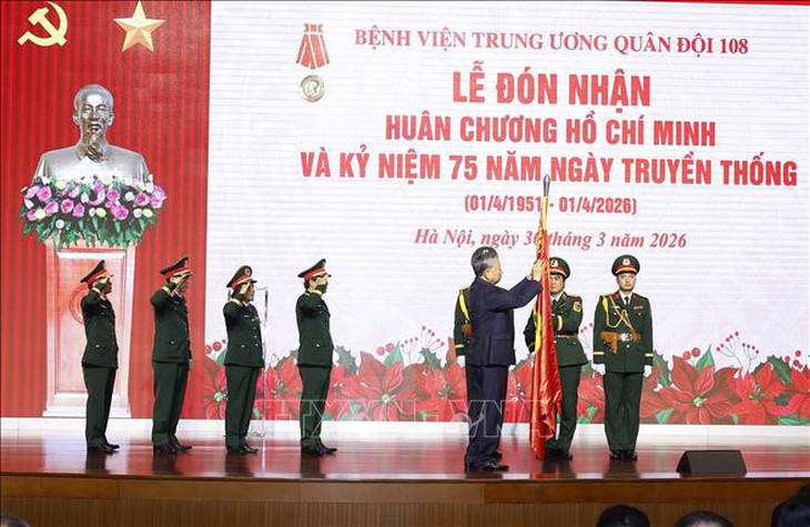Tổng Bí thư Tô Lâm dự Lễ Kỷ niệm 75 năm Ngày truyền thống của Bệnh viện 108- Ảnh 4.
