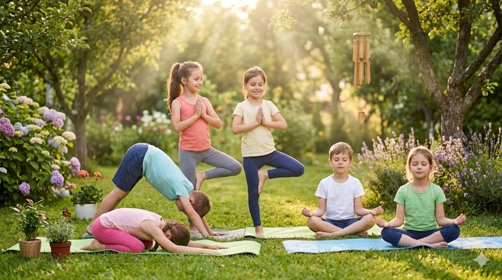Phụ huynh cần biết gì trước khi cho con tập yoga?- Ảnh 1. Phụ huynh cần biết gì trước khi cho con tập yoga?- Ảnh 1.