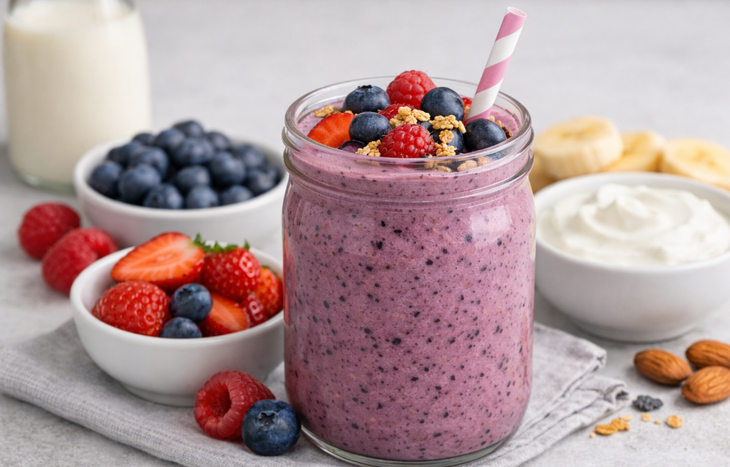 5 loại sinh tố giàu protein, không lo bị béo- Ảnh 1.