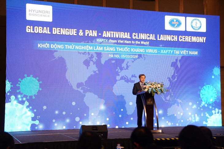 Khởi động thử nghiệm lâm sàng thuốc kháng virus điều trị sốt xuất huyết và các bệnh truyền nhiễm tương tự tại Việt Nam- Ảnh 1. Khởi động thử nghiệm lâm sàng thuốc kháng virus điều trị sốt xuất huyết và các bệnh truyền nhiễm tương tự tại Việt Nam- Ảnh 1.