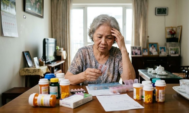 Điều gì xảy ra khi người lớn tuổi quên uống thuốc tim mạch?- Ảnh 1.