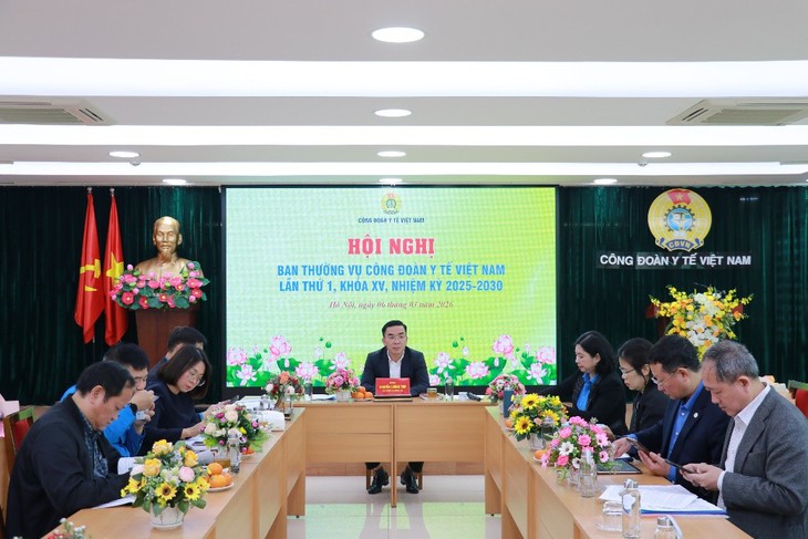 Hội nghị lần thứ nhất Ban Thường vụ Công đoàn Y tế Việt Nam khóa XV, nhiệm kỳ 2025–2030- Ảnh 1.