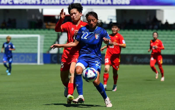 Giải bóng đá nữ châu Á 2026: Đội tuyển nữ Việt Nam trắng tay trước Đài Bắc Trung Hoa- Ảnh 1. Giải bóng đá nữ châu Á 2026: Đội tuyển nữ Việt Nam trắng tay trước Đài Bắc Trung Hoa- Ảnh 1.