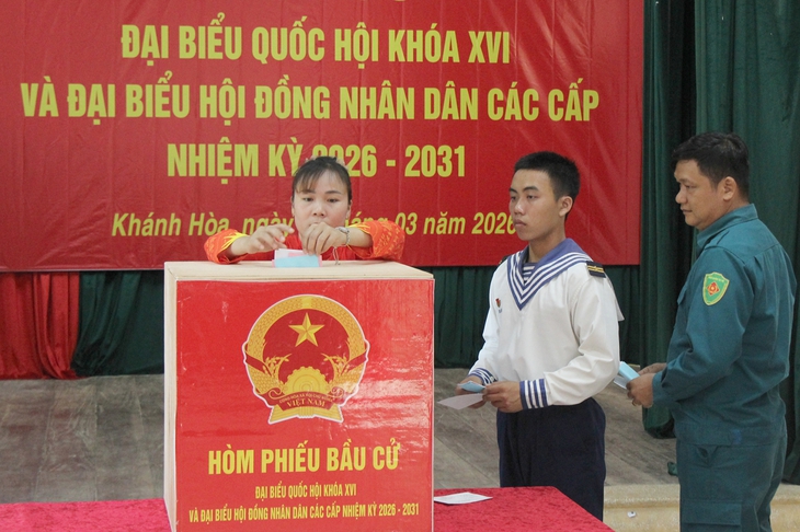 Đặc khu Trường Sa bầu cử sớm- Ảnh 2.