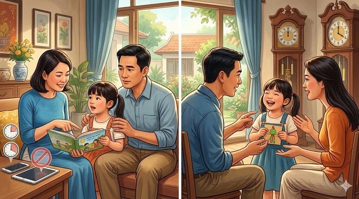 Trẻ dùng điện thoại nhiều dễ chậm nói- Ảnh 2.